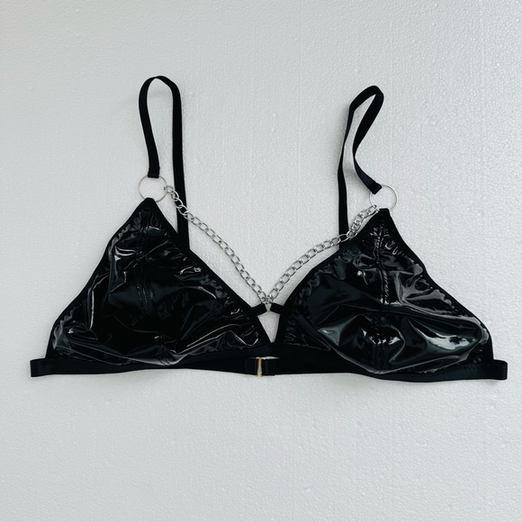 Patent Leather Matching Set Skirt and Bikini Top NWOT - Picture 8 of 9